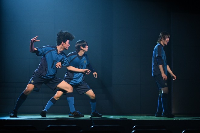 A scene from the final rehearsal of Blue Lock 4th STAGE